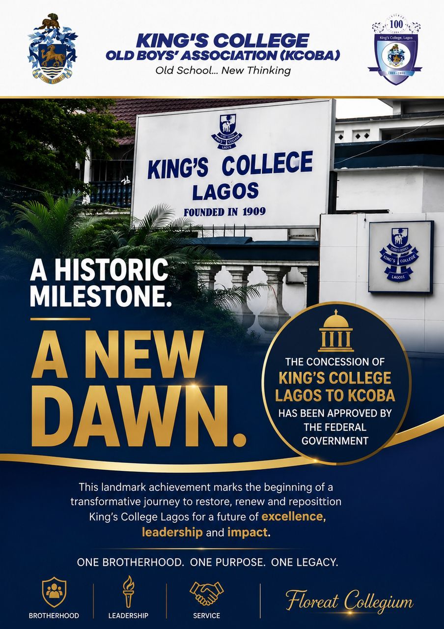 Historic milestone concession announcement for King's College Lagos